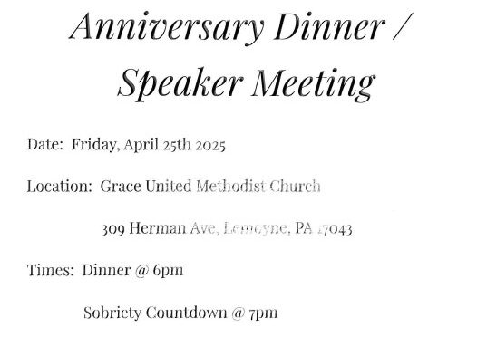 More to Life Home Group Anniversary Dinner & Speaker Meeting