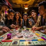 Group of people playing a game