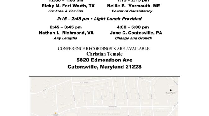 Acts of Recovery Conference in MD