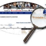 Sober Events printable list functionality