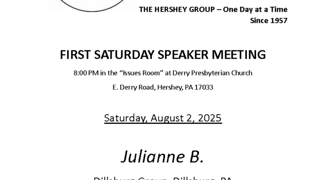 The Hershey Group Speaker Meeting