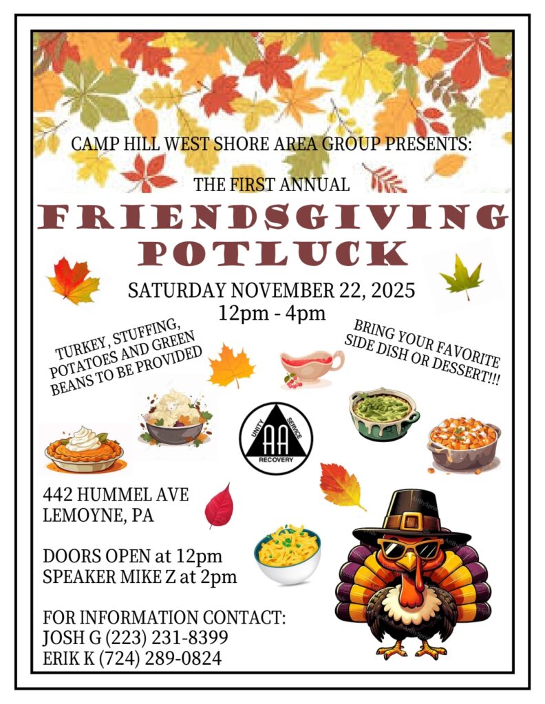 West Shore Are Group Friendsgiving Potluck