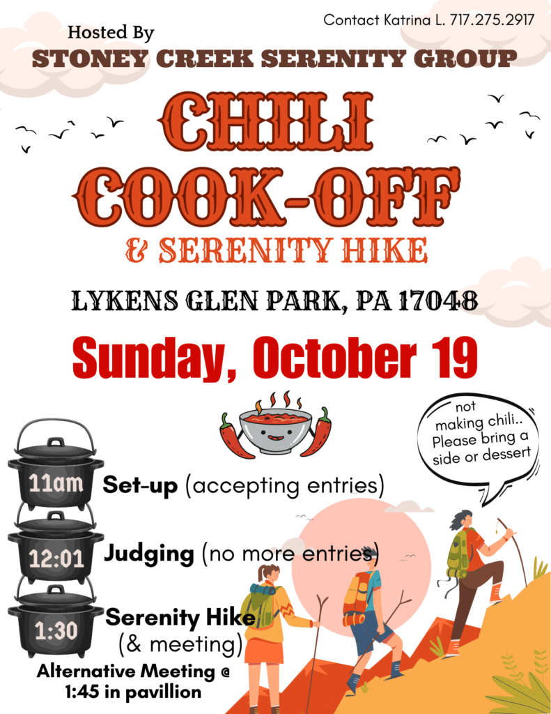Stoney Creek Serenity Group Chili Cook-off
