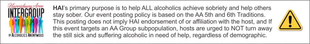 Event posting disclainmer