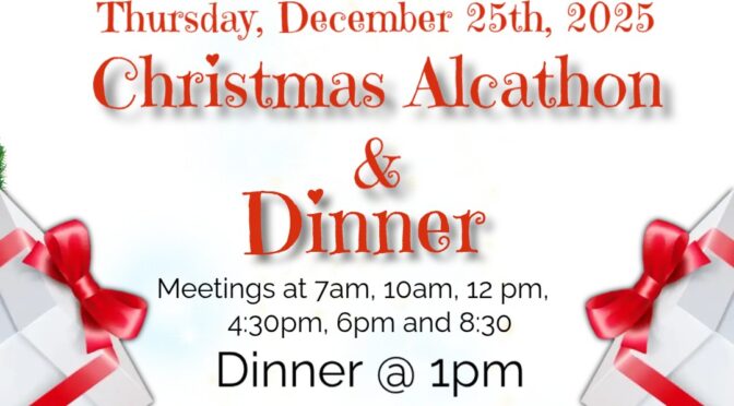 Fellowship House Christmas Alcathon