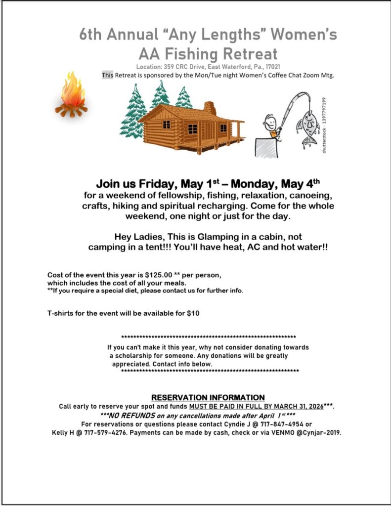 6th Annual AA "Any Lengths" Women's Fishing Retreat