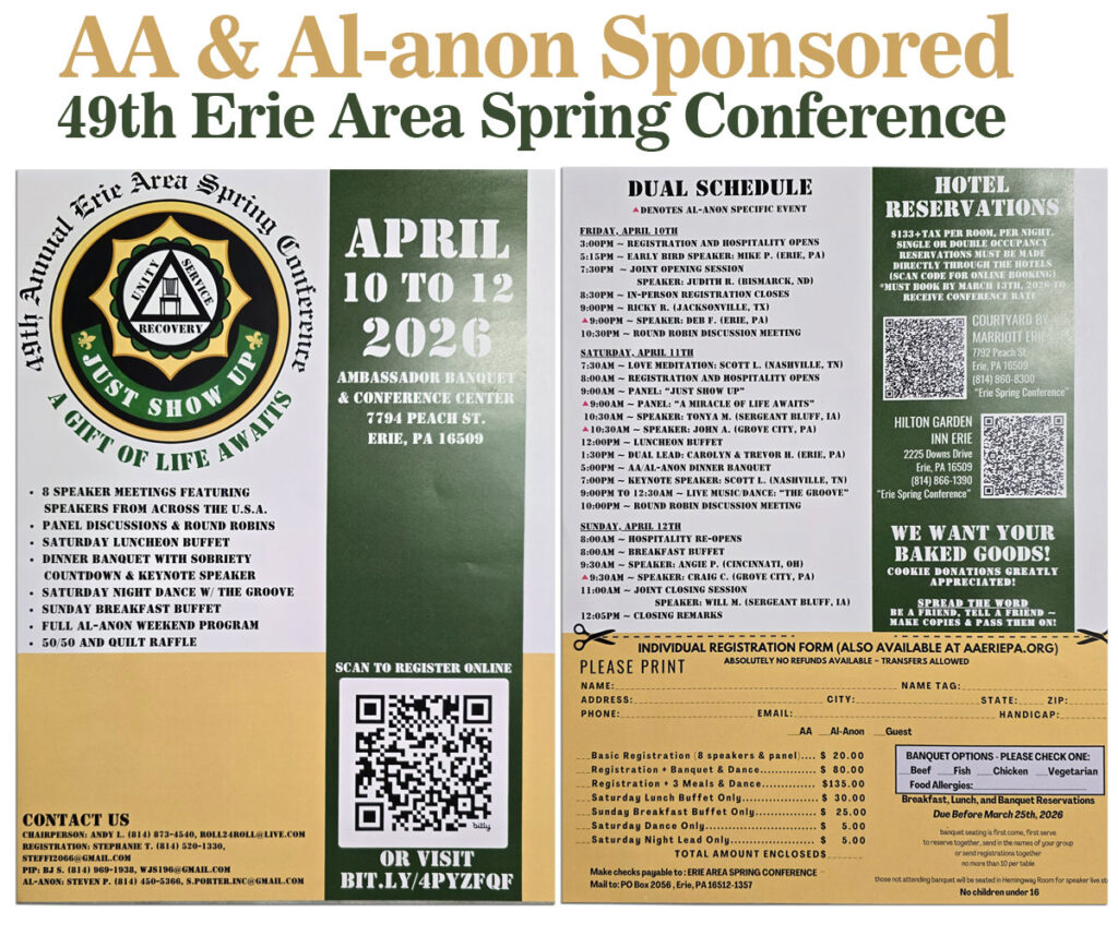 AA & Al-anon Sponsored Conference