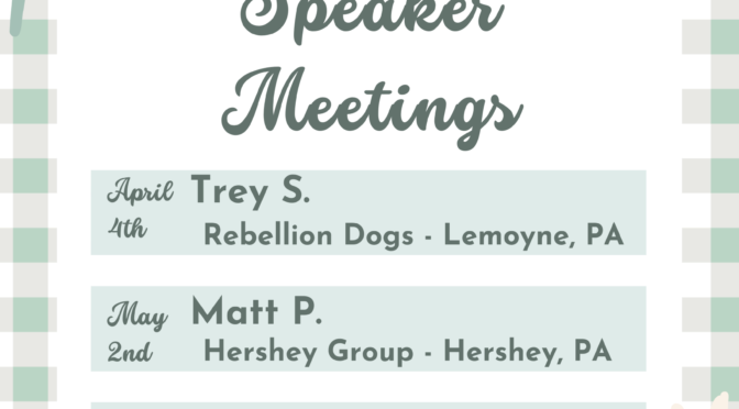 The Hershey Group First Saturday Speaker Meetings