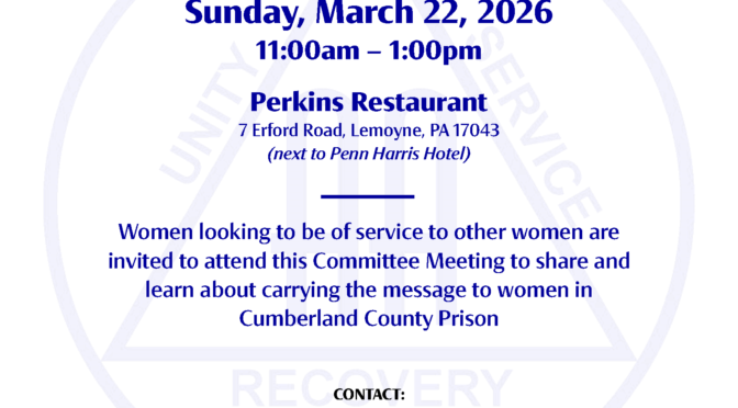 Women's Corrections Committee Meeting
