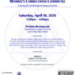 April Corrections Committee Meeting Flyer