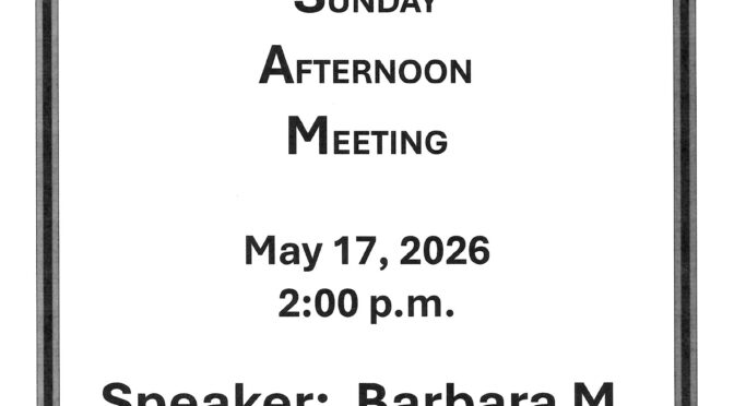19th St. Group Sunday Afternoon Meeting (SAM)