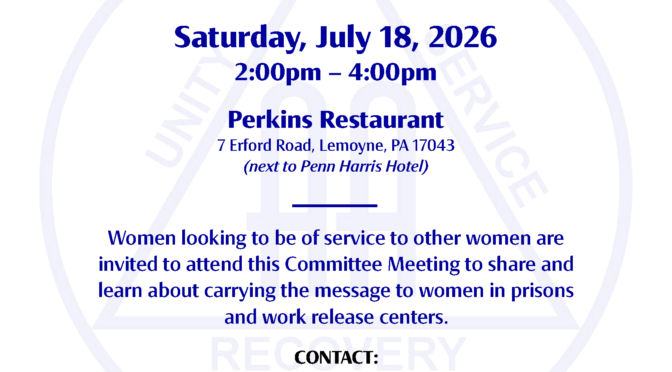 Women's Corrections Committee Meeting
