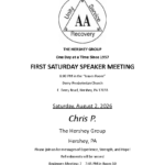 The Hershey Group First Saturday Speaker Meeting