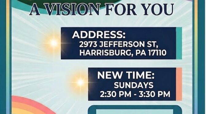 A Vision for You Grouop New Meeting Time & Website